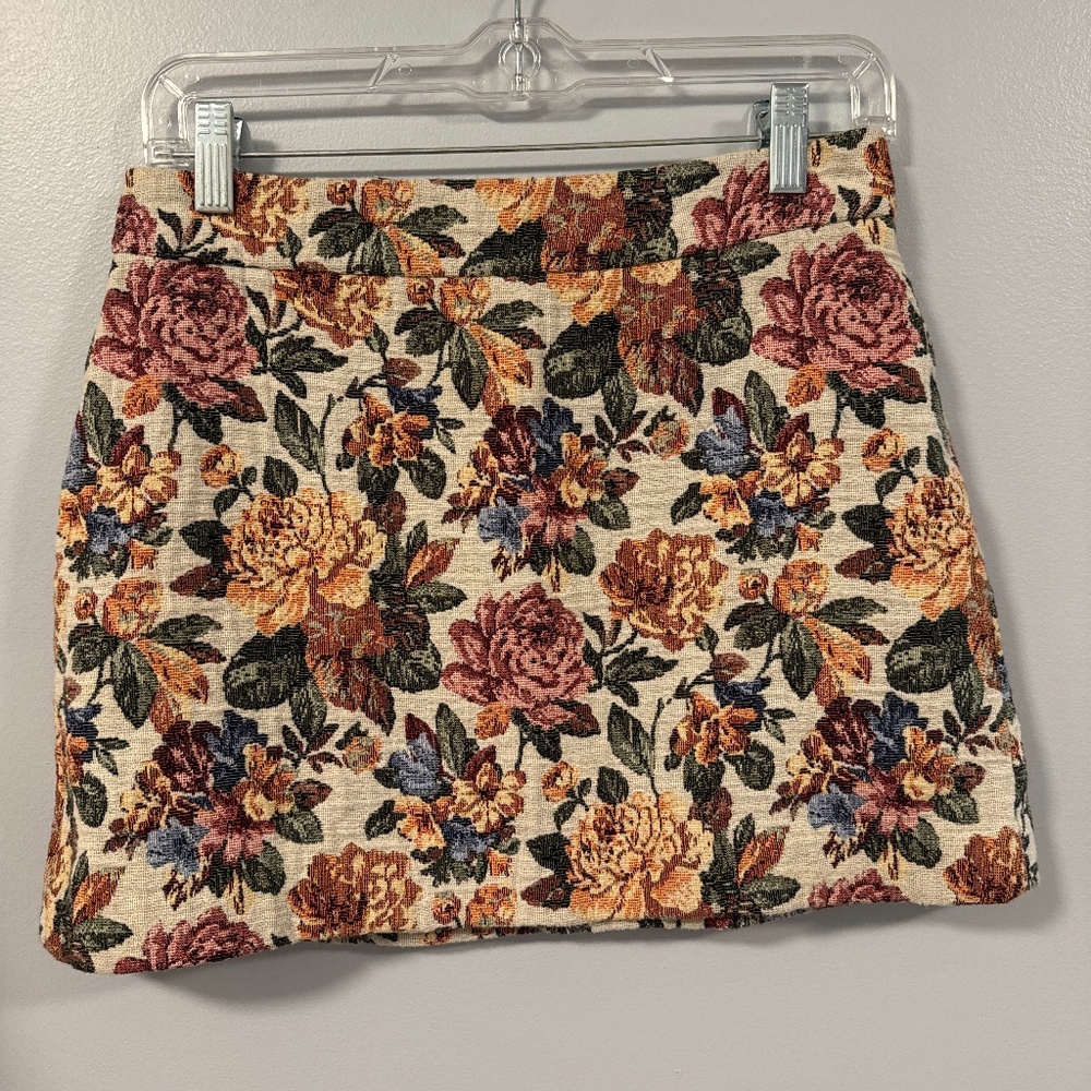 Zara Floral Tapestry Skirt